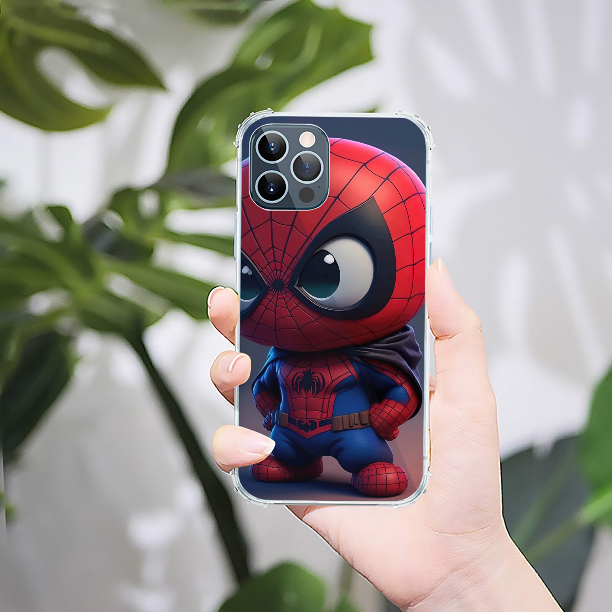 （画像用） Spider Man スパイダーマン 【iPhone 12シリーズ対応】透明スマホケース（クリアソフトケース）
